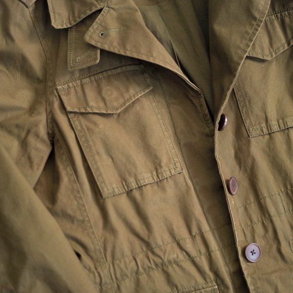 Madewell Outbound Jacket M Womens Desert Olive Green Pockets Button Front - Picture 3 of 5